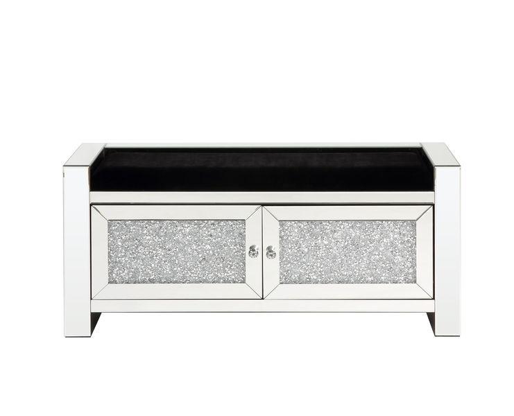 

    
Acme Furniture Noralie Bench Mirrored AC00540

