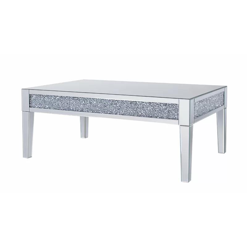 Modern Coffee Table Noralie 81415 in Mirrored 
