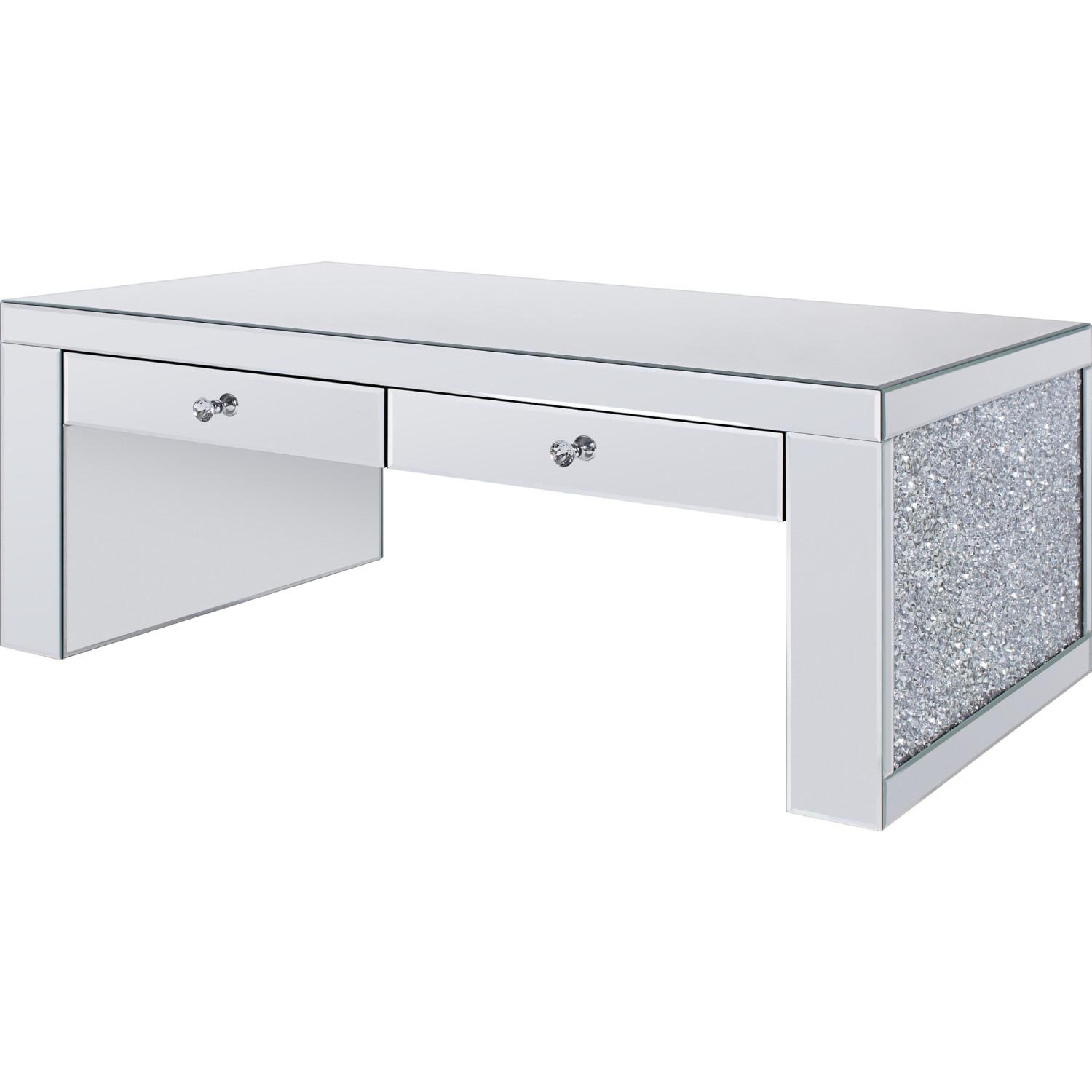Modern Coffee Table Noralie 81475 in Mirrored 