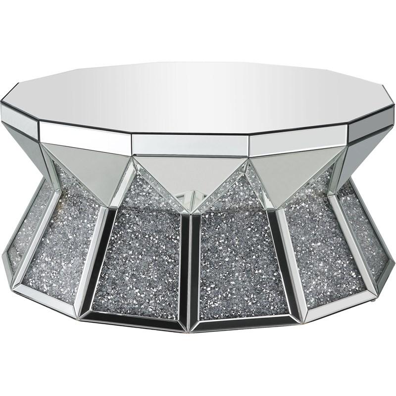 Modern Coffee Table Noralie 88060 in Mirrored 
