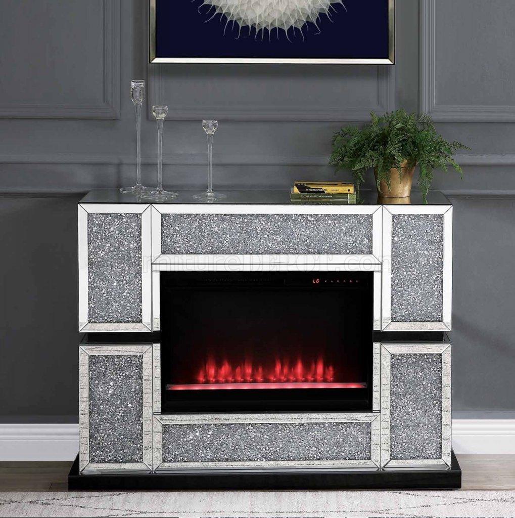

    
Acme Furniture Noralie Fireplace Mirrored 90660
