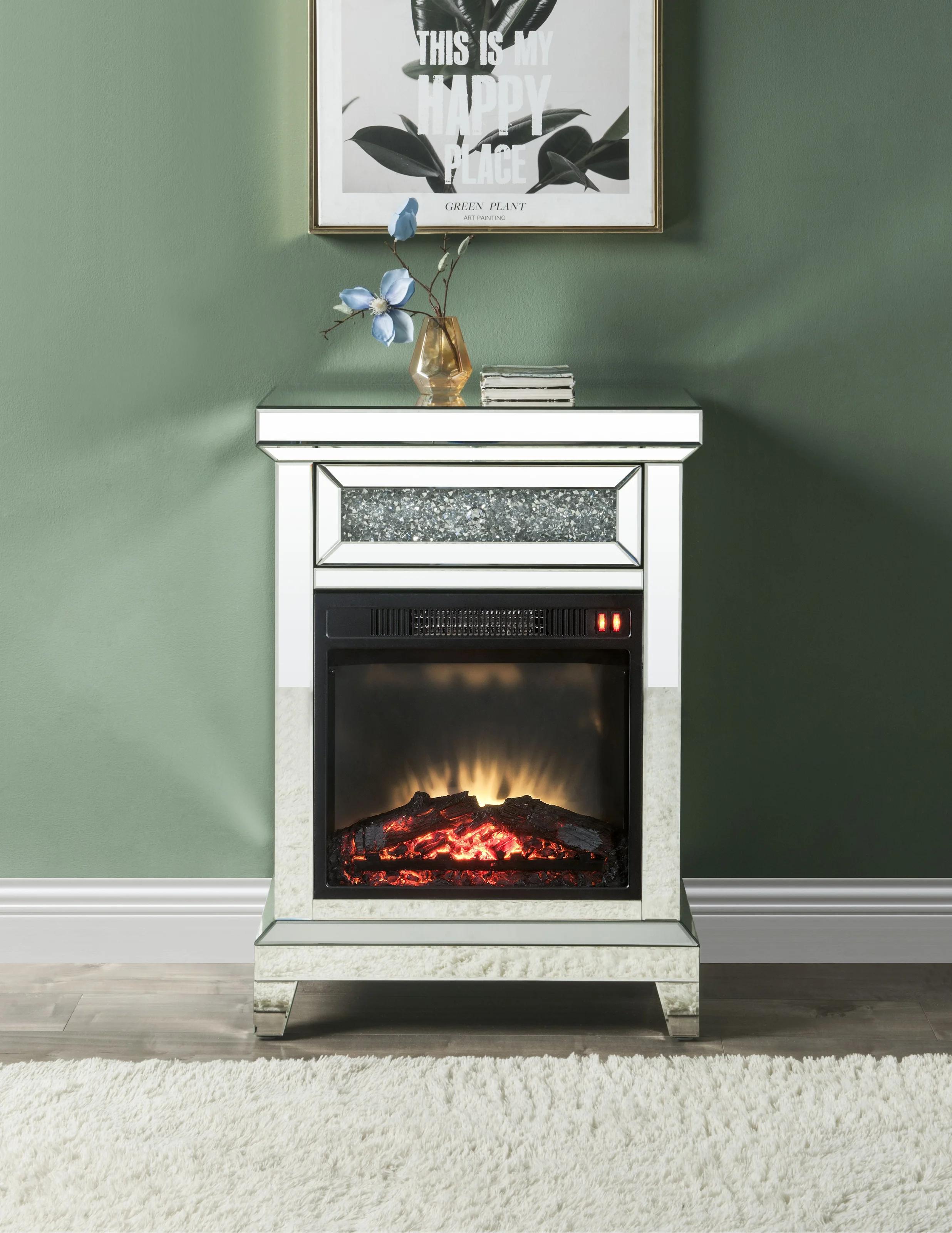 

                    
Acme Furniture Noralie Fireplace Mirrored  Purchase 

