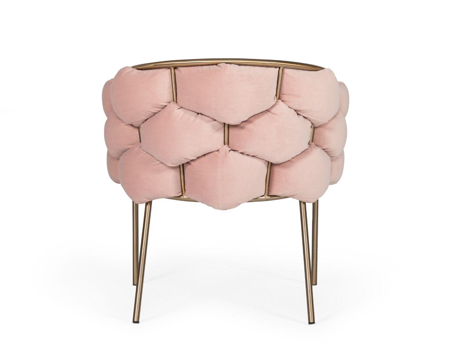 

                    
VIG Furniture Debra Dining Chair Set Pink Velour Fabric Purchase 
