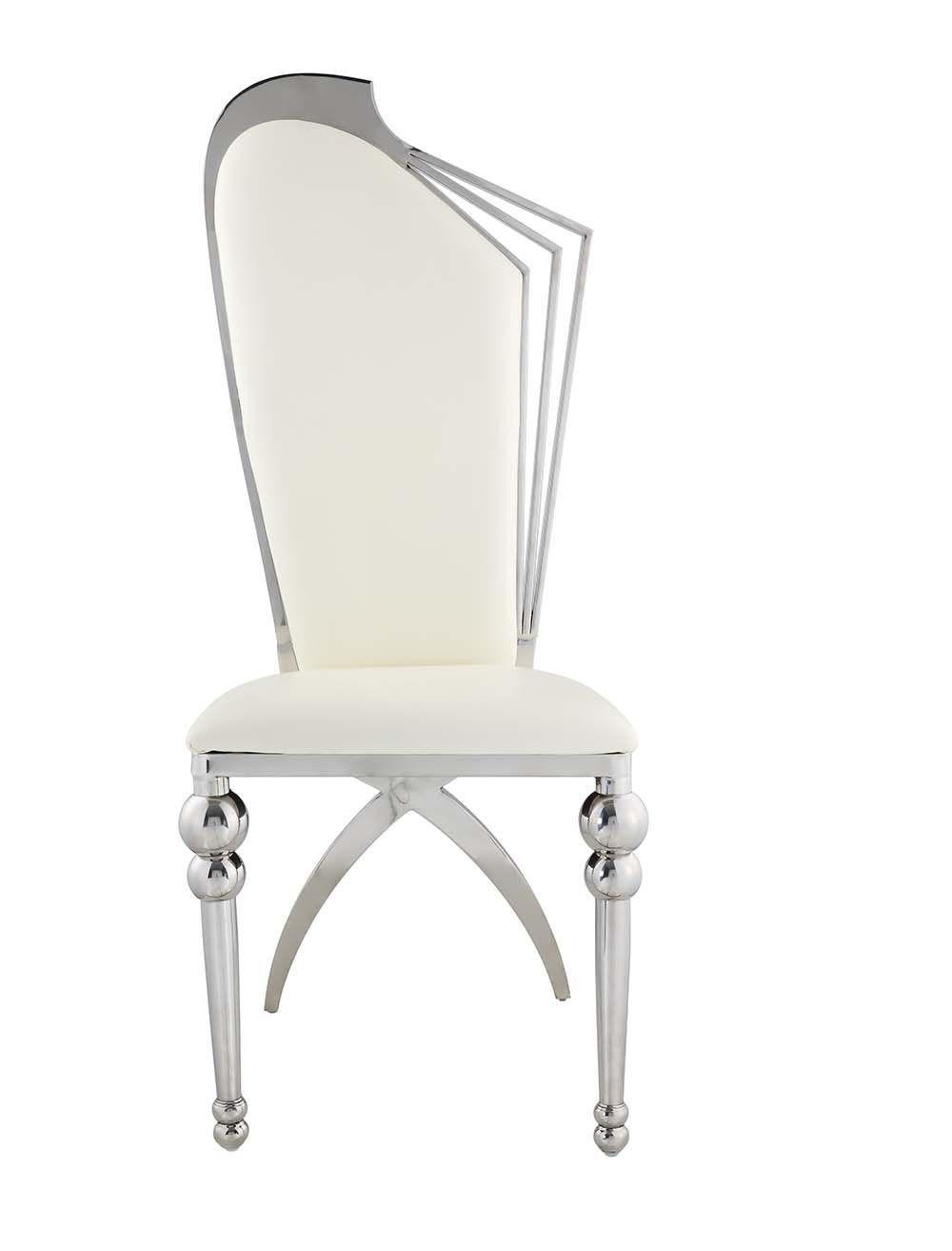 

    
Acme Furniture Cyrene Side Chair Set White DN00928-2pcs

