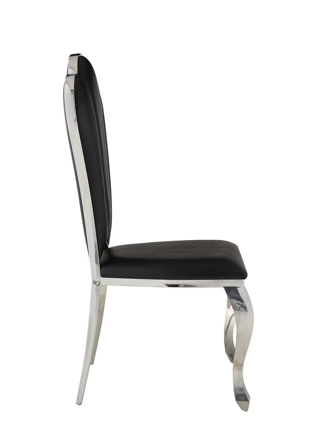 

                    
Acme Furniture Cyrene Side Chair Set Black PU Purchase 

