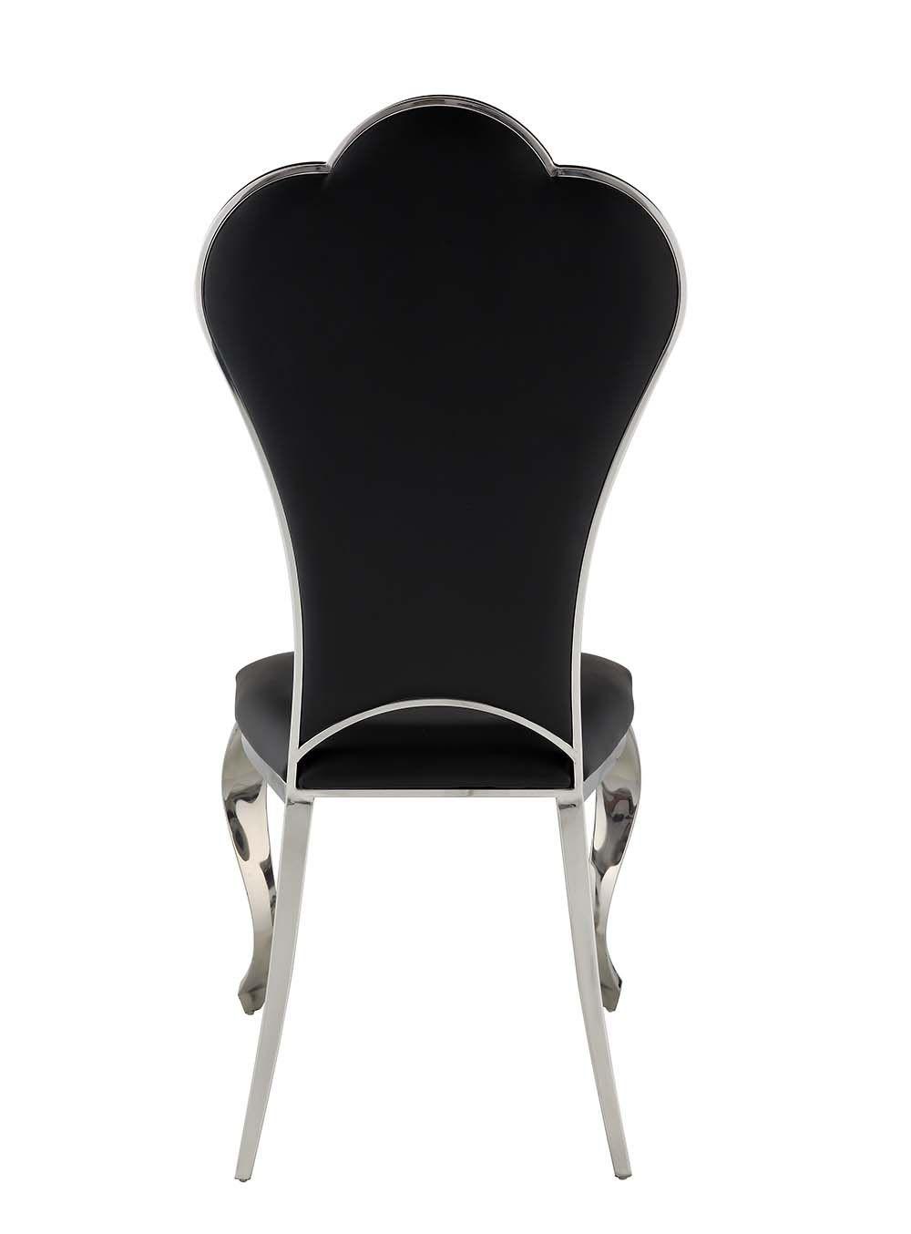 

    
Acme Furniture Cyrene Side Chair Set Black DN00927-2pcs
