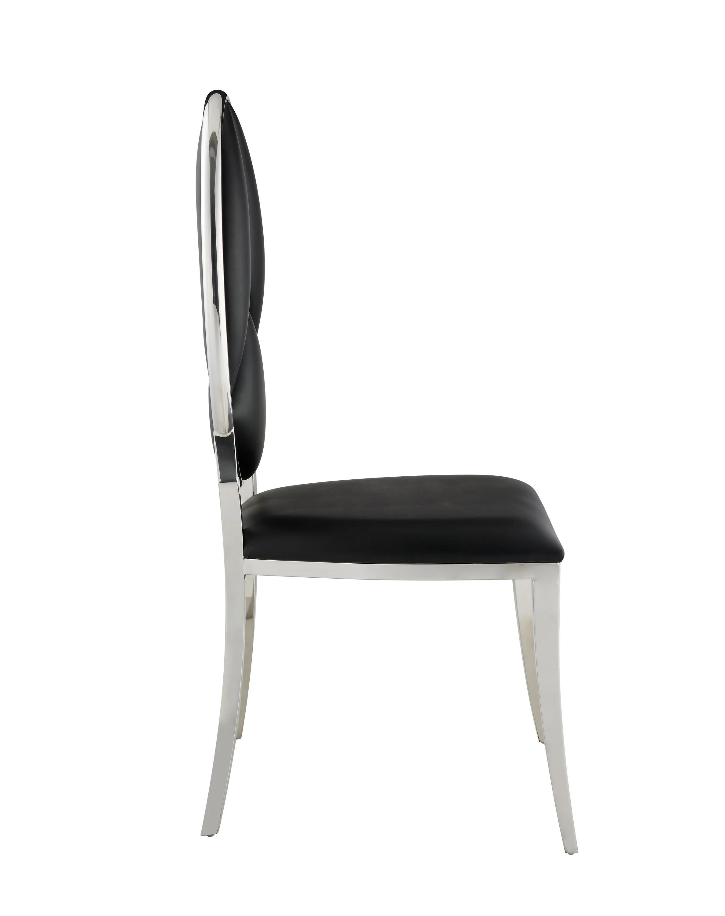

                    
Acme Furniture Cyrene Side Chair Set Black PU Purchase 
