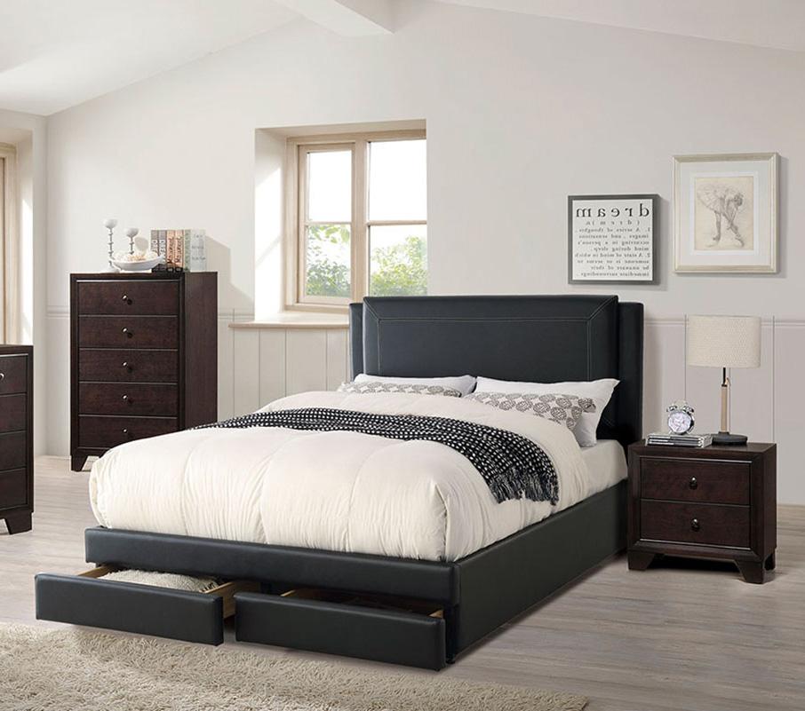 

    
Poundex Furniture F9334 Storage Bed Black F9334Q
