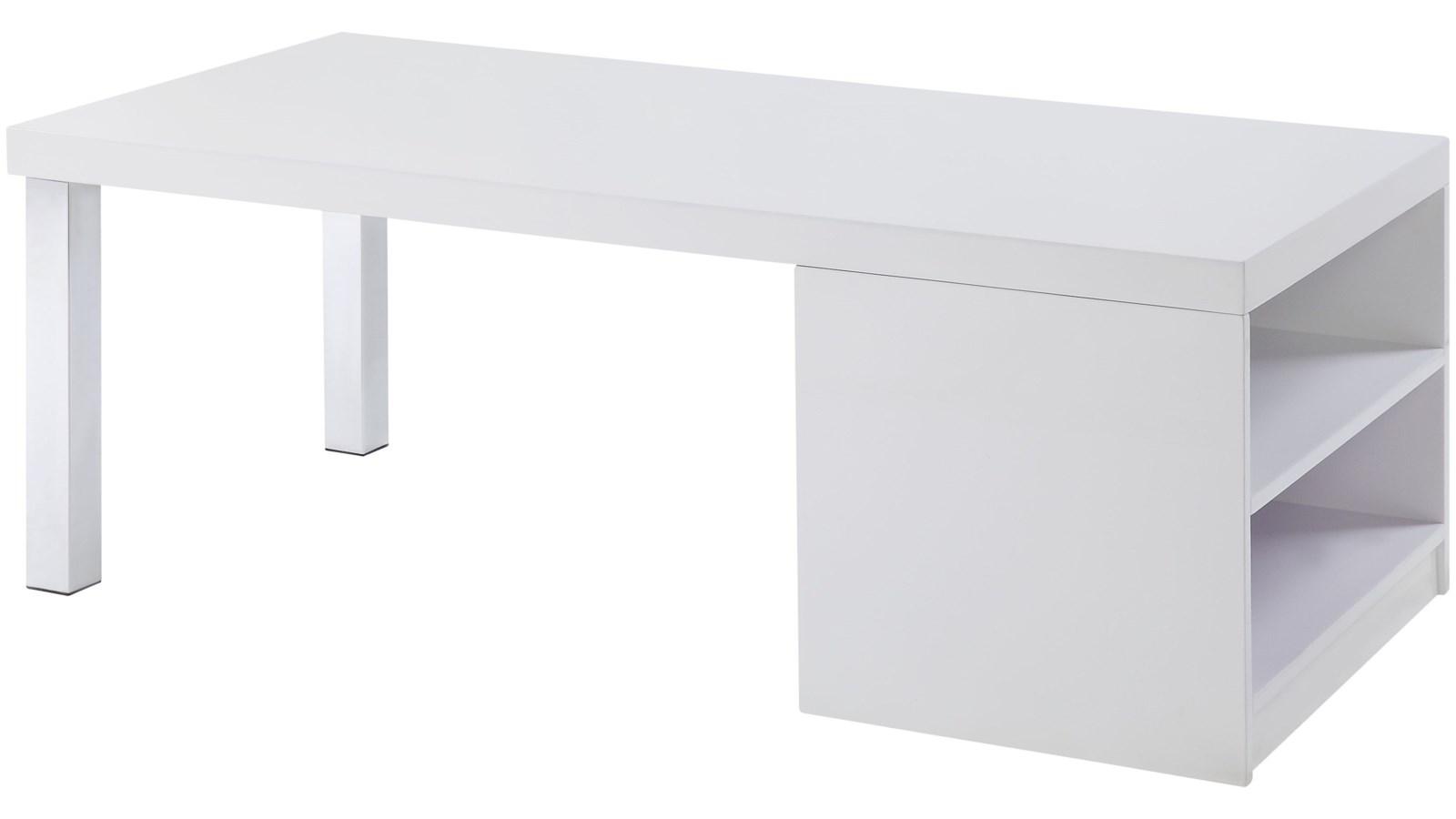 

    
Modern White High Gloss Wood Coffee Table by Acme Harta 82330
