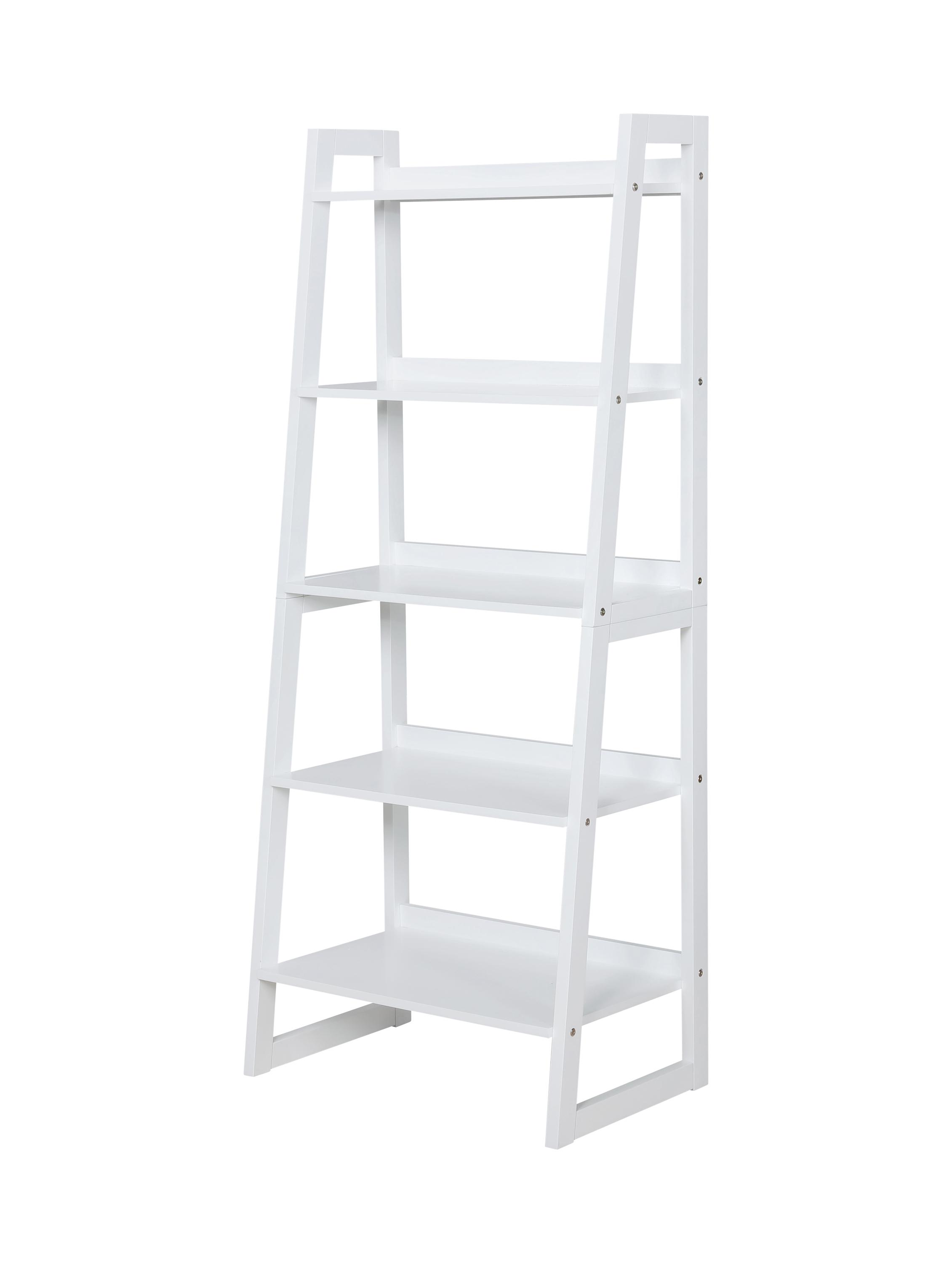 Modern Ladder Bookcase 805713 Trudie 805713 in White 