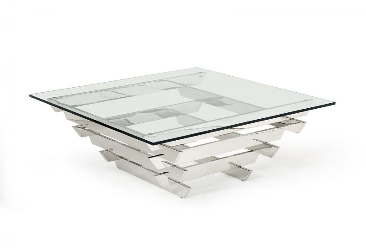 

    
Square Glass Coffee Table VIG Modrest Upton Modern Contemporary
