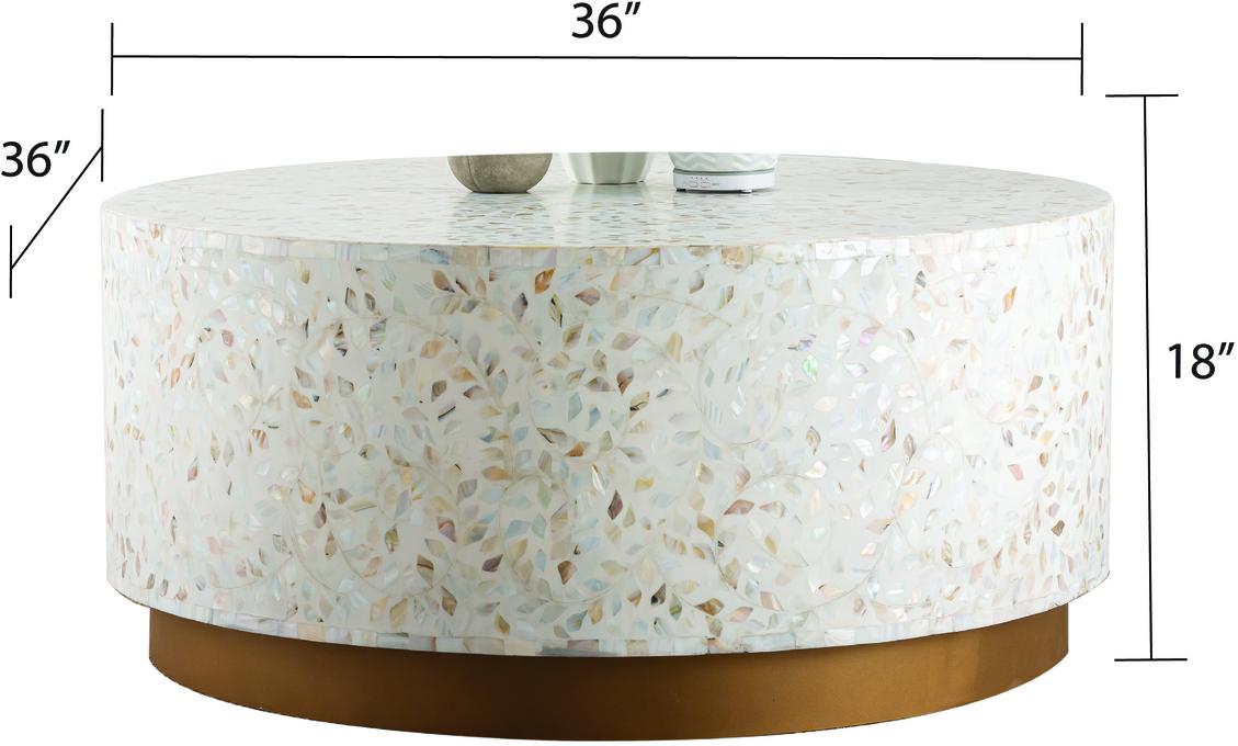 

    
Galaxy Home Furniture LUXE Coffee Table Pearl/Ivory LUXE-IVORY-CT
