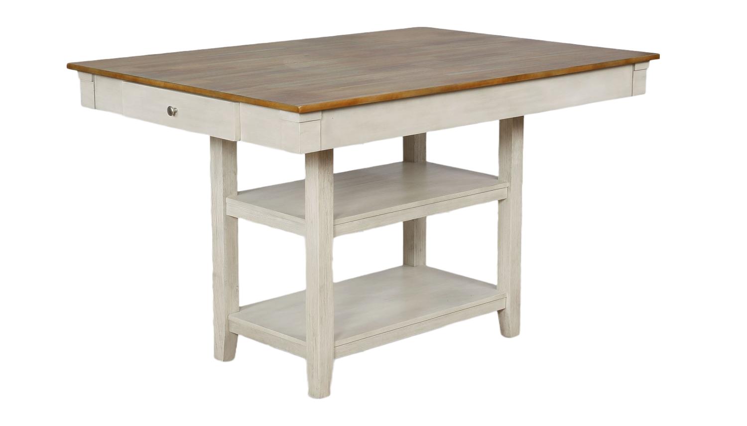 

    
Natural & Beige Counter Height Table by Crown Mark Nina 2715T-4260
