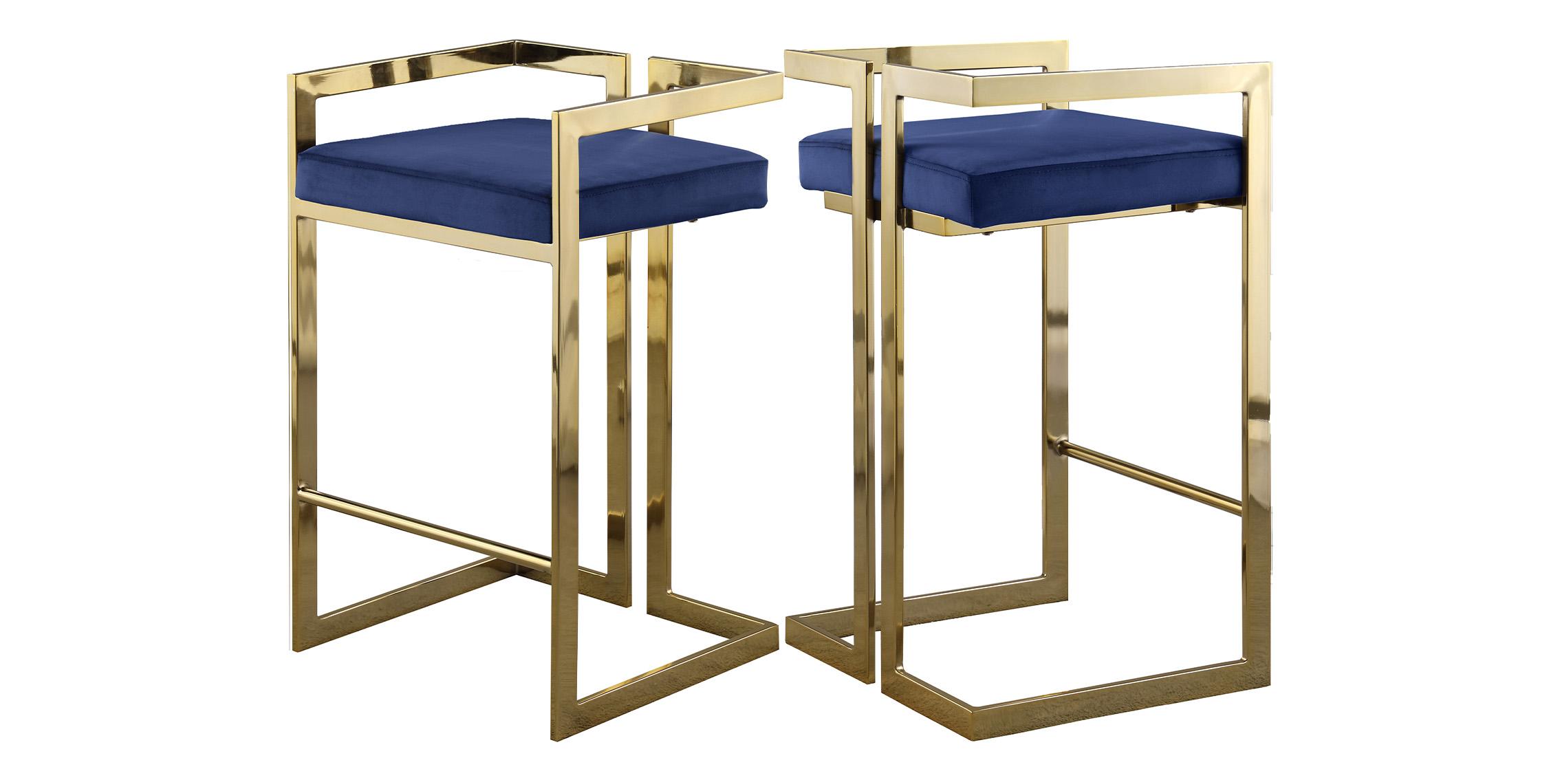 

        
Meridian Furniture EZRA 912Navy Counter Stool Set Navy/Gold Velvet 704831406207
