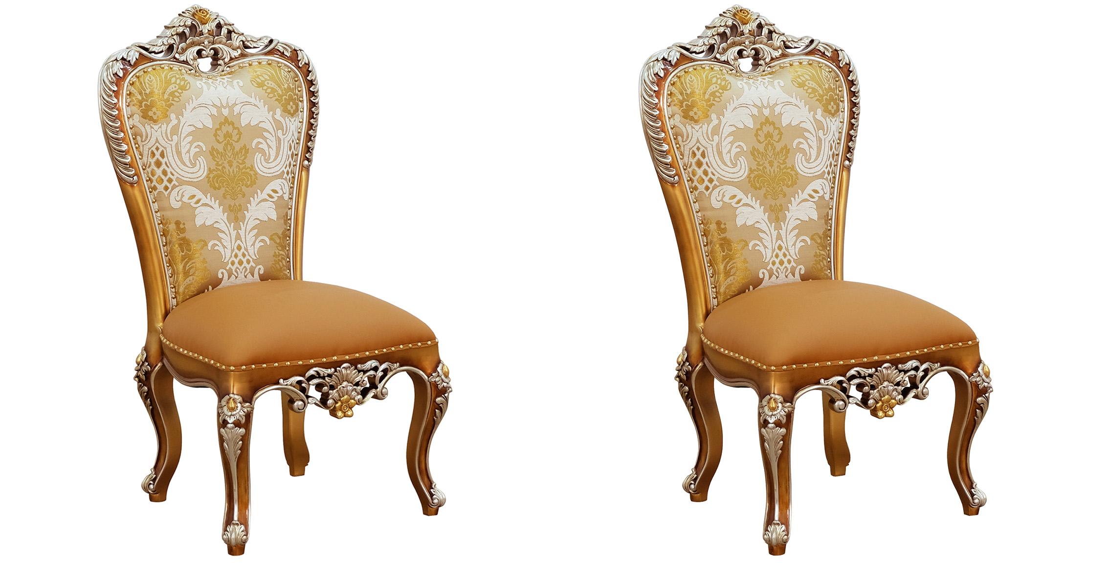 

    
Parisian Brown & Italian Leather ST. GERMAIN Chair Set 2 Pcs EUROPEAN FURNITURE
