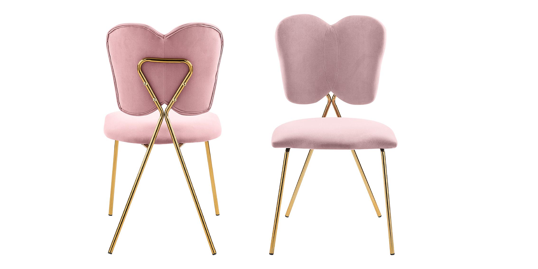 

    
Meridian Furniture ANGEL 780Pink-C Dining Chair Set Pink/Gold 780Pink-C
