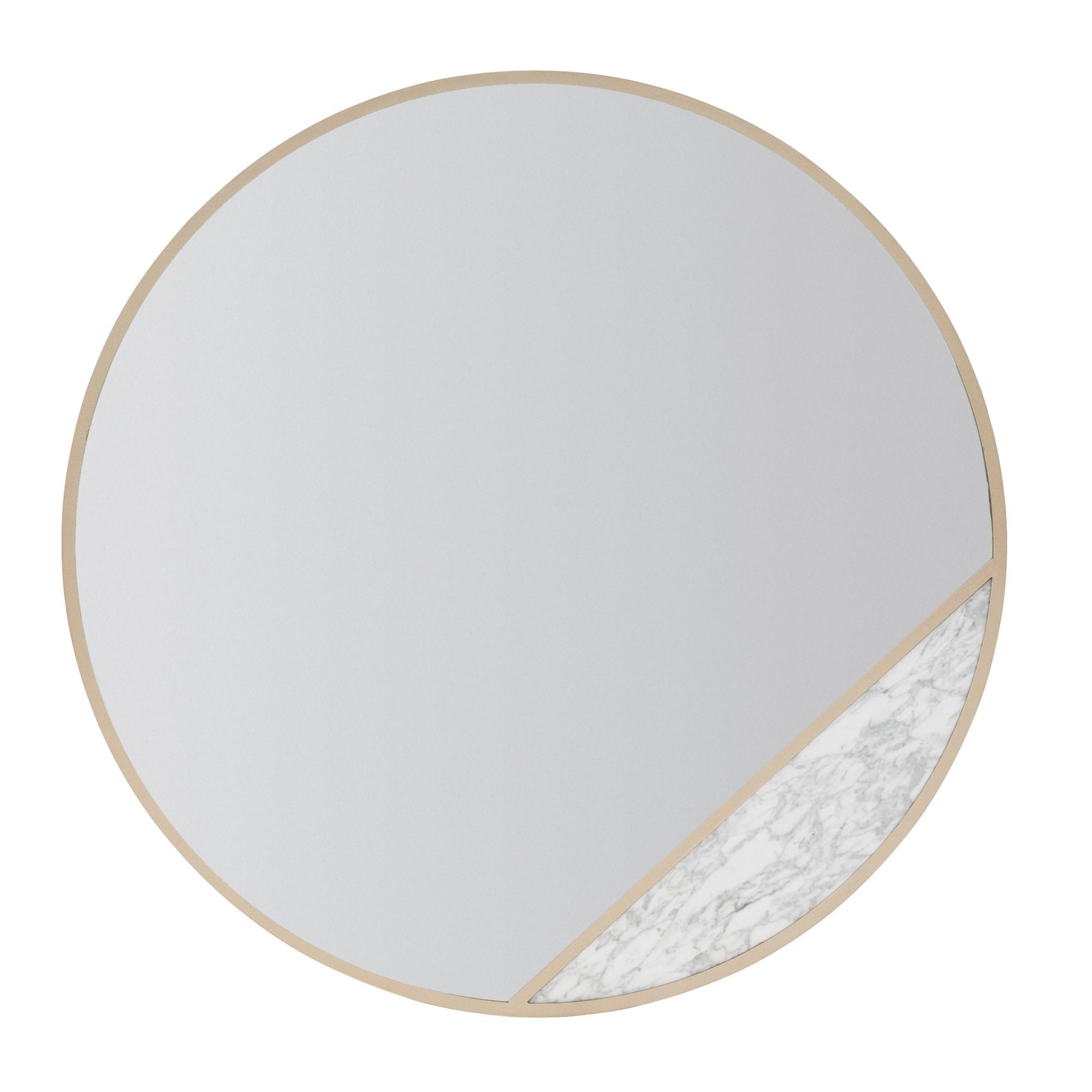 Contemporary Mirror EDGE MIRROR M101-419-041 in Mirrored, Gold 