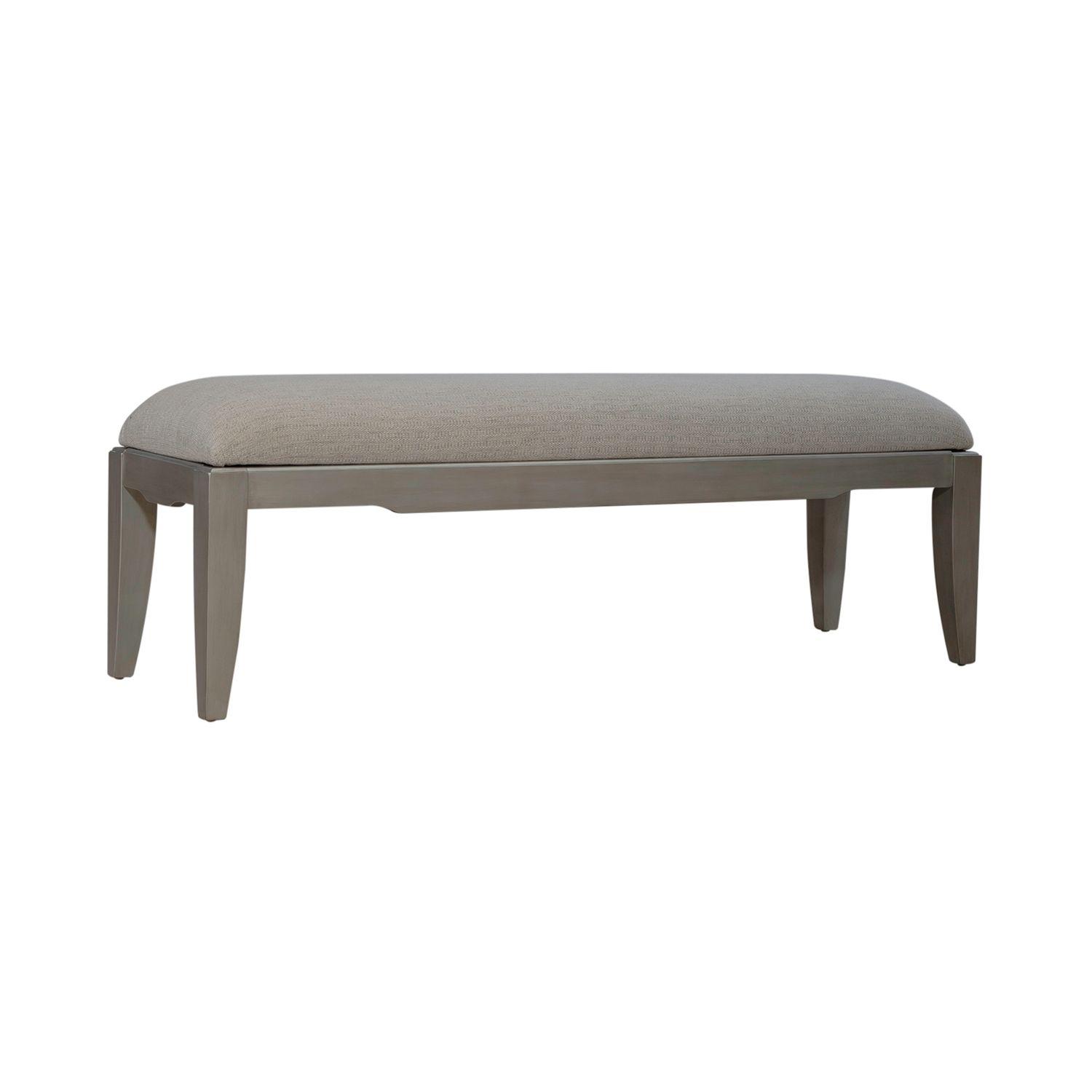 Modern Bed Bench Montage (849-BR) 849-BR47 in Platinum Fabric