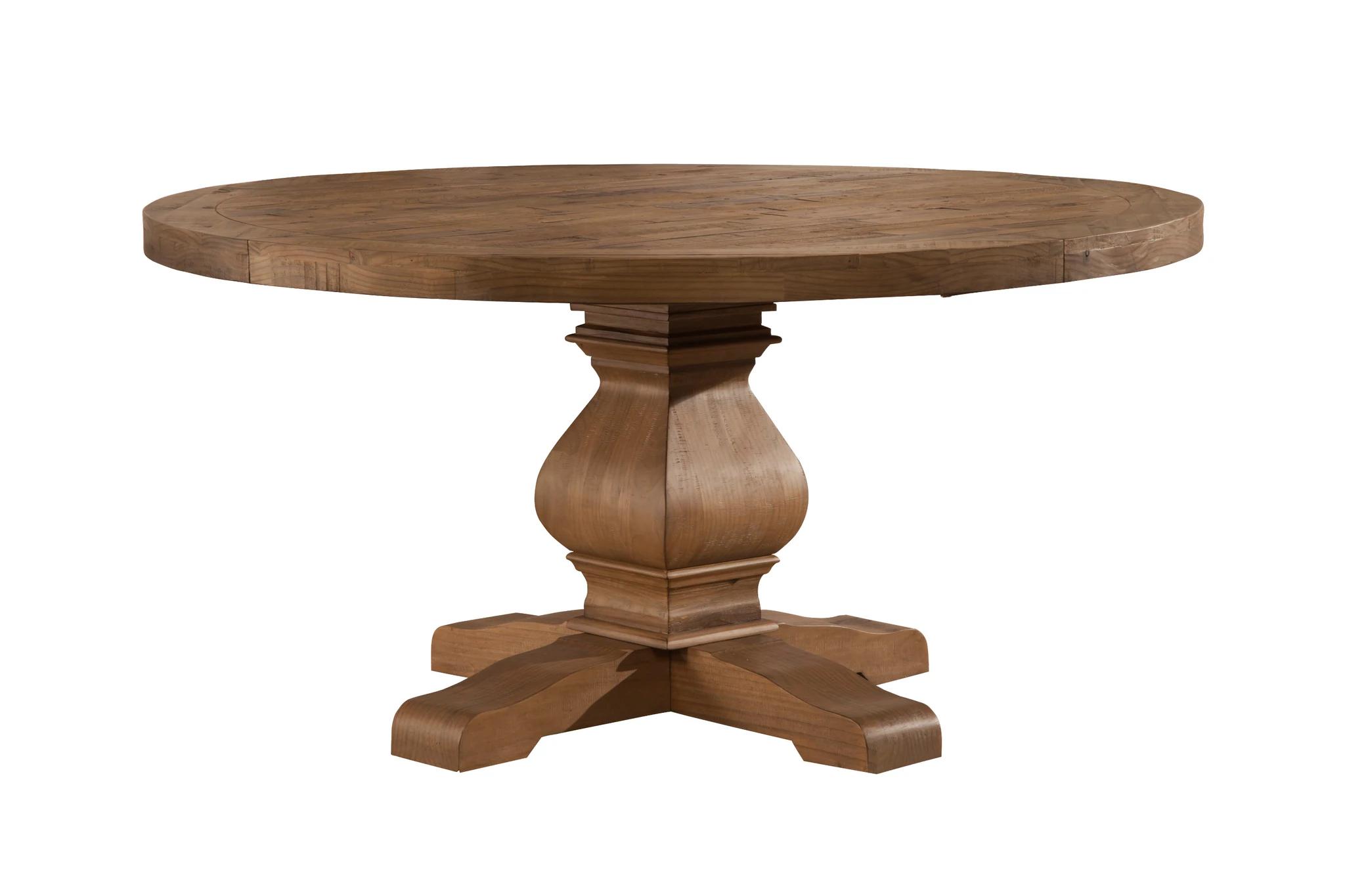 

    
Reclaimed Natural Round Solid Pine Dining Table KENSINGTON ALPINE Modern Rustic

