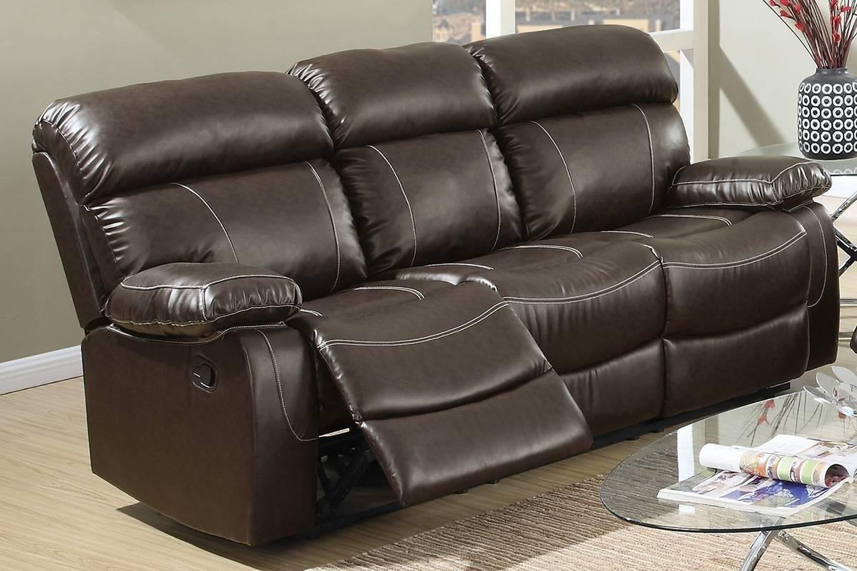 

    
Poundex Furniture F6719 Recliner Sofa Set Brown F6719-2PC
