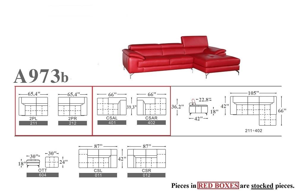 

    
J&M Furniture A973b Sectional Sofa Red SKU179061
