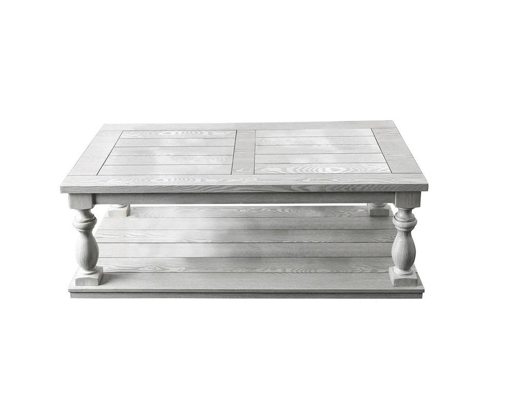 

    
Rustic Antique Solid Wood White Coffee Table Furniture of America CM4520C Arlington
