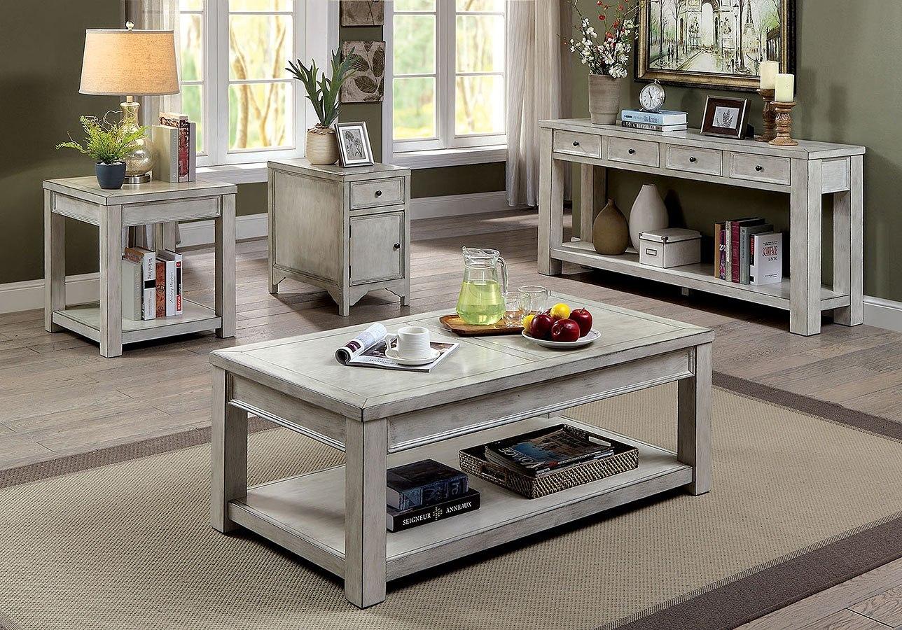 

                    
Furniture of America CM4327WH-C Meadow Coffee Table Antique White  Purchase 
