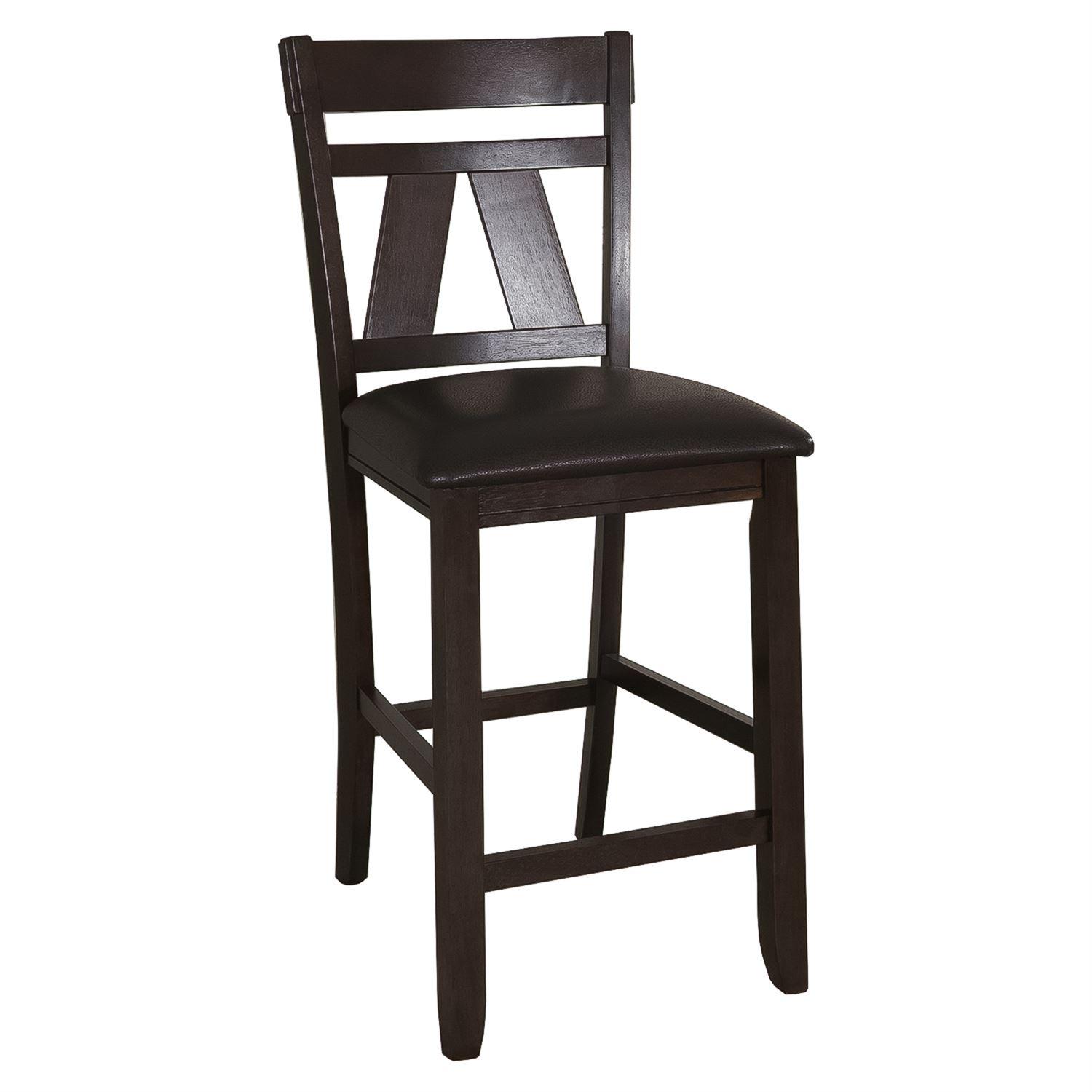 Transitional Counter Chair Lawson  (116-CD) Counter Chair 116-B250124 in Espresso PVC