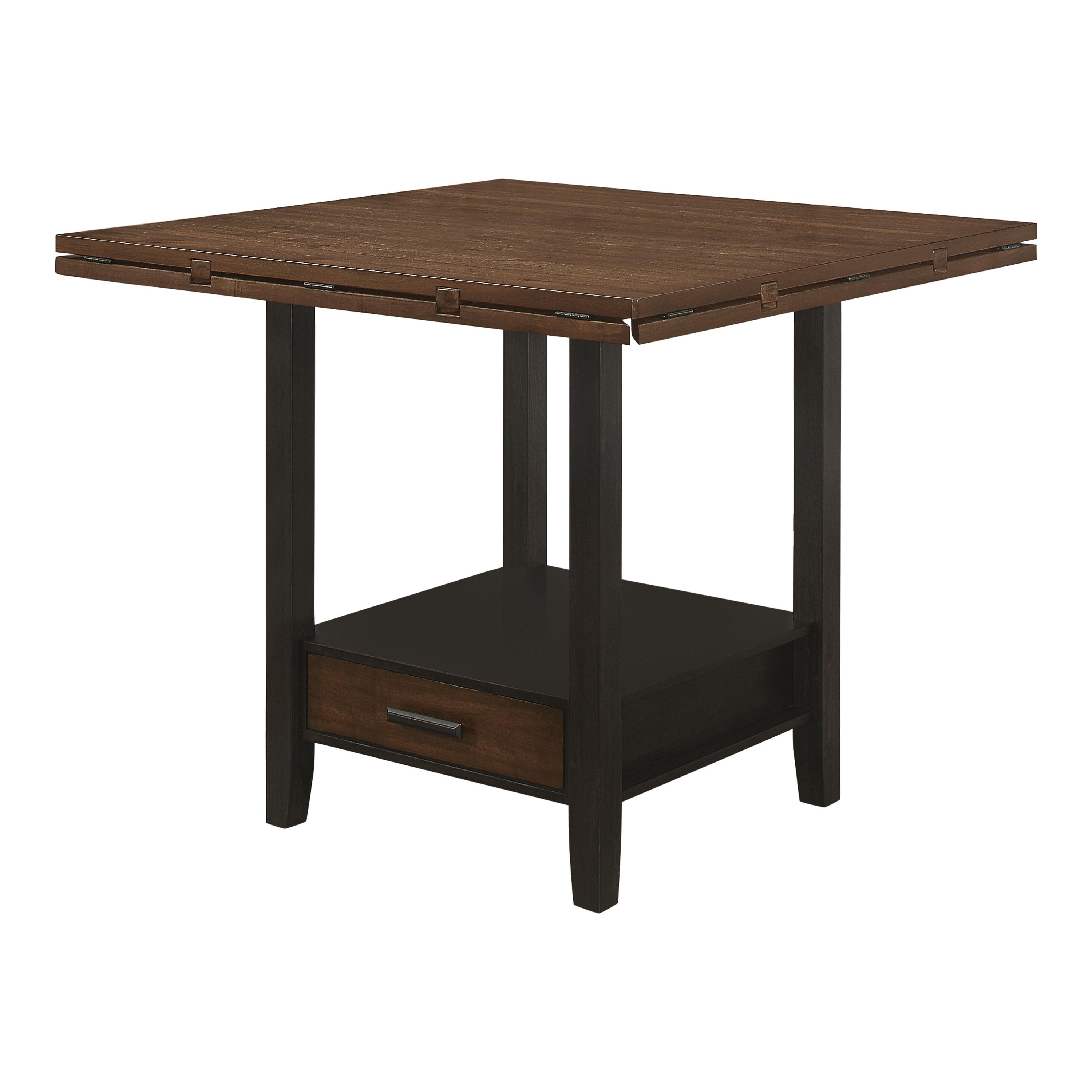 Rustic Counter Height Table 192728 Sanford 192728 in Espresso 