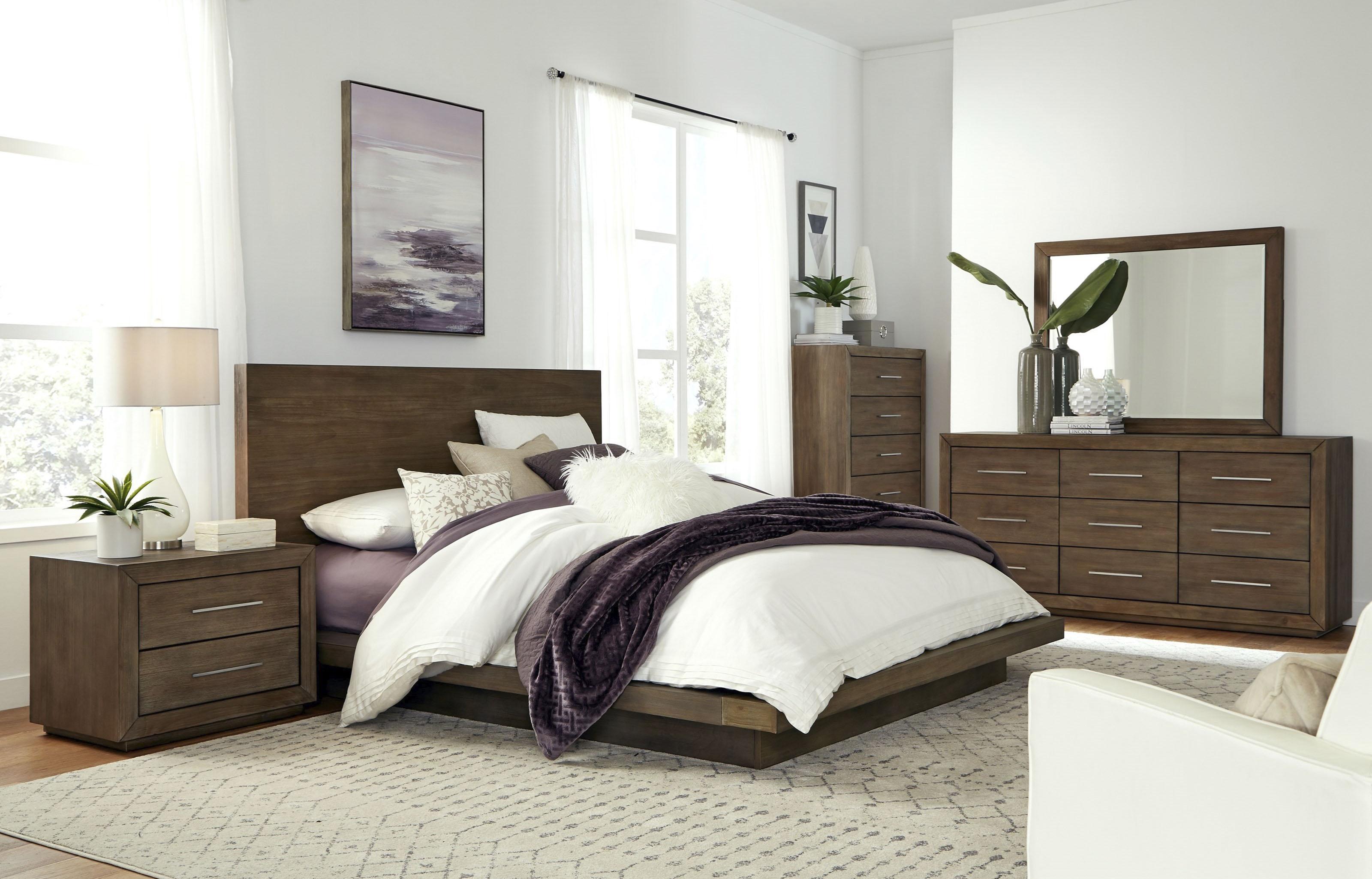 

    
 Photo  Rustic Dark Pine Queen Platform Bedroom Set 3Pcs MELBOURNE by Modus Furniture

