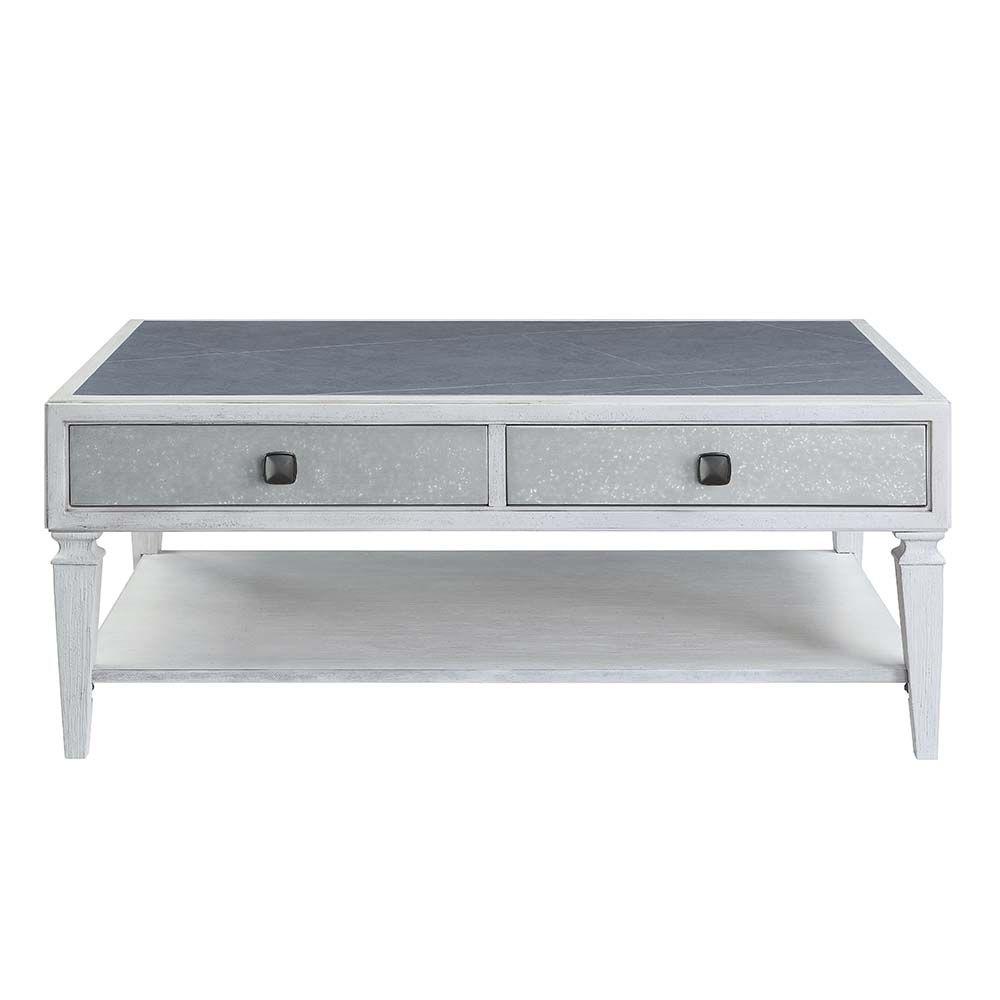 Classic, Traditional Coffee Table Katia LV01052 in Light Gray 
