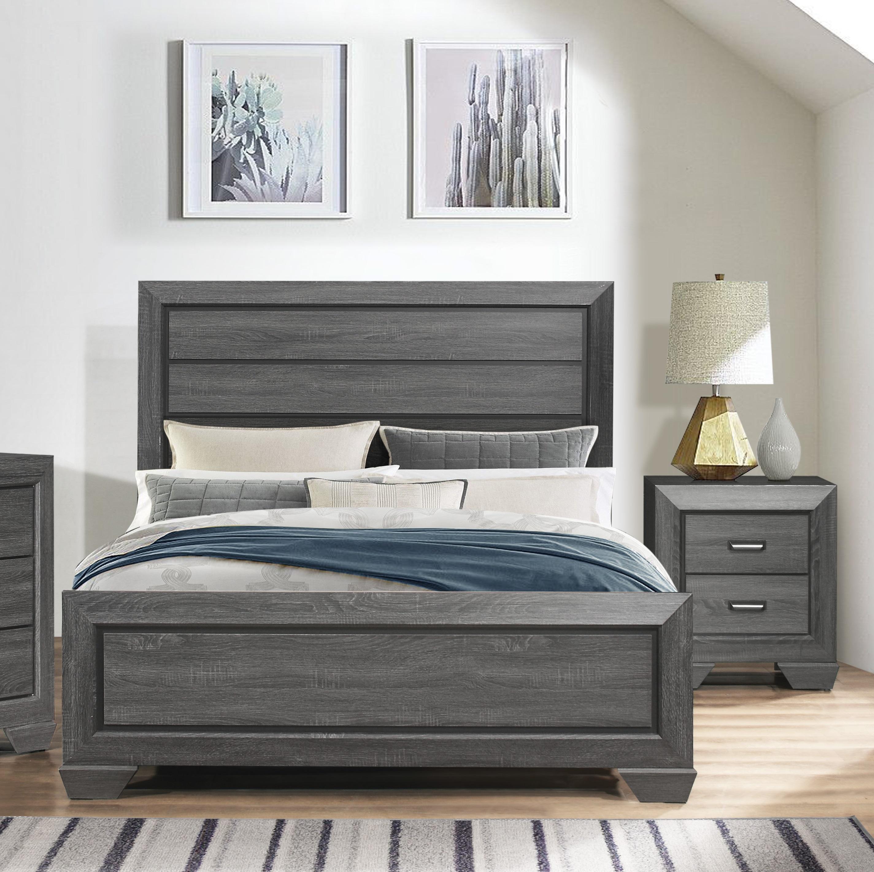 

    
Rustic Gray Wood Full Bedroom Set 3pcs Homelegance 1904FGY-1* Beechnut
