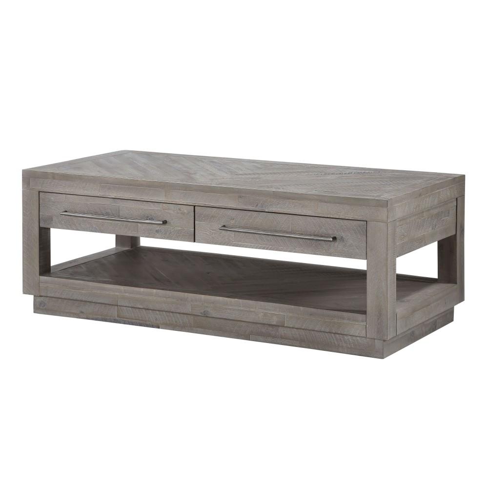 Contemporary, Rustic Coffee Table ALEXANDRA 5RS321 in Latte 