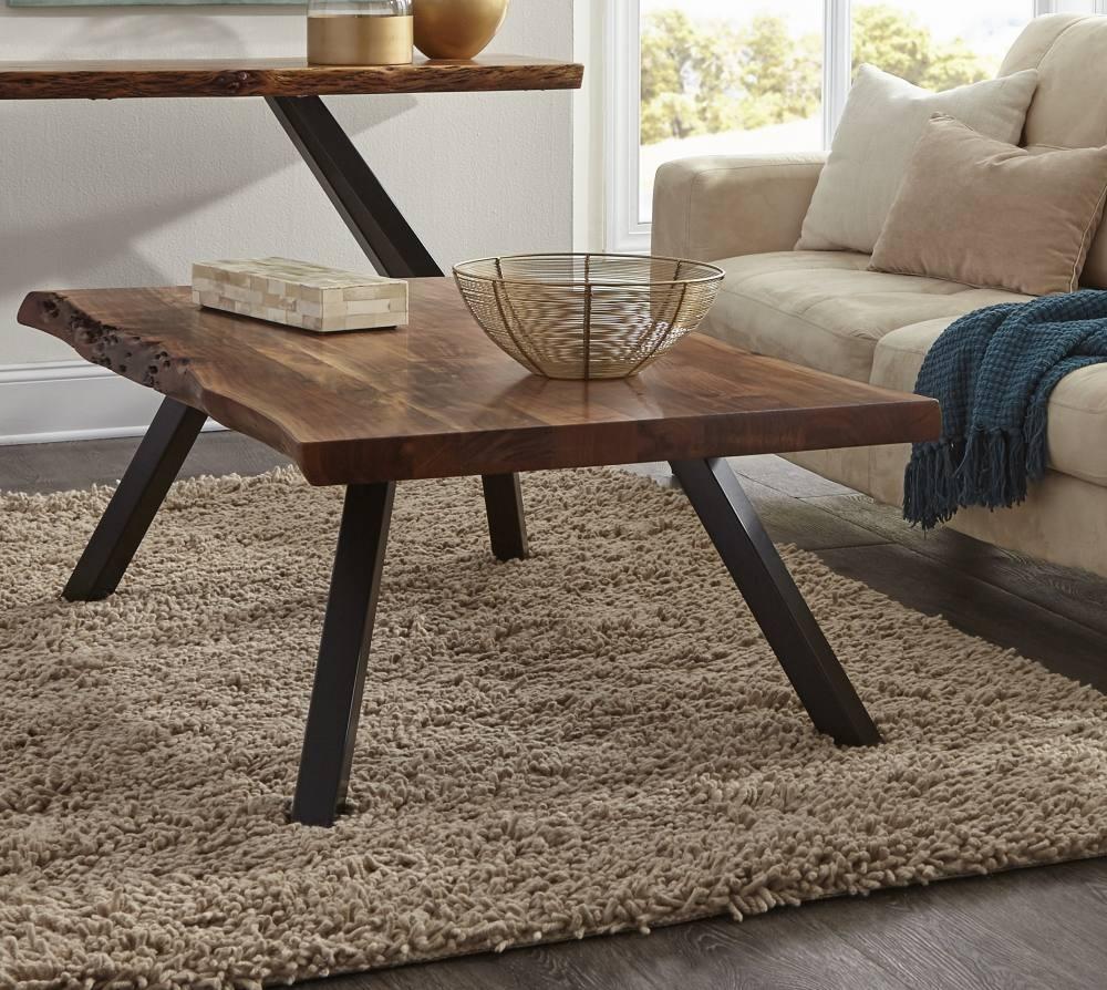 

    
Rustic Live Edge Solid Acacia Coffee Table REESE by Modus Furniture
