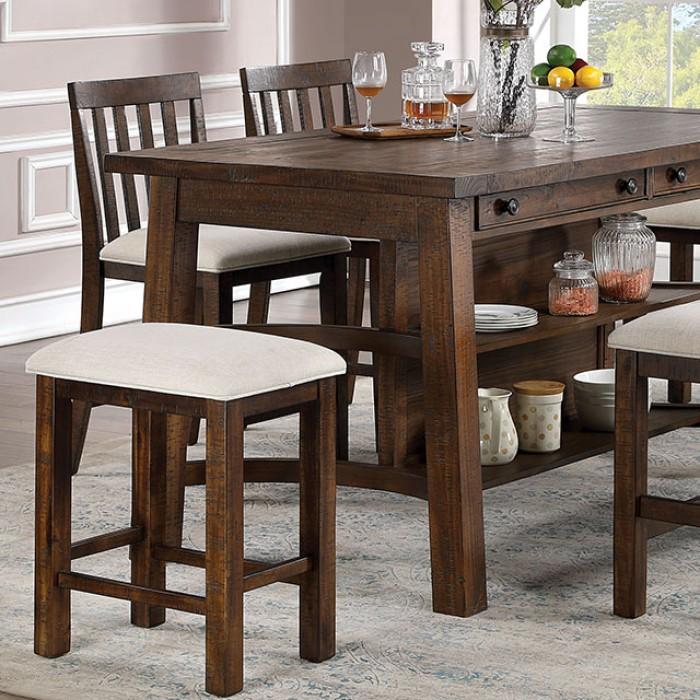 Rustic Counter Hight Table Fredonia Counter Height Dining Table CM3902PT CM3902PT in Oak 