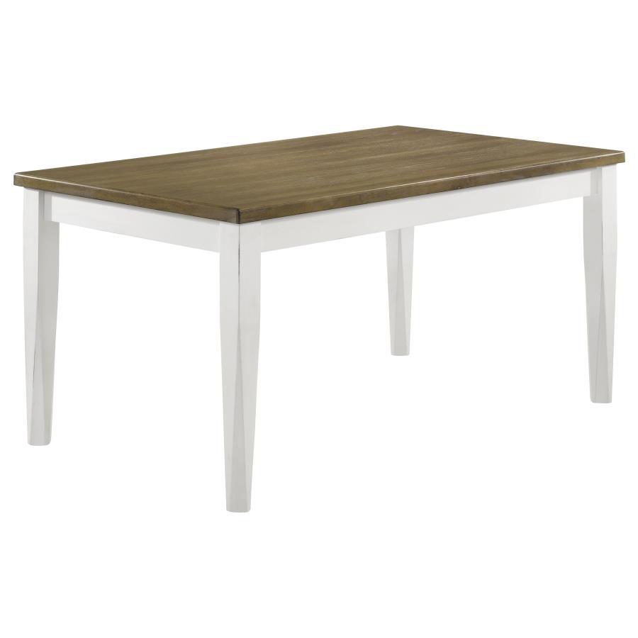 Rustic, Farmhouse Dining Table Appleton Dining Table 110411-T 110411-T in White, Brown 