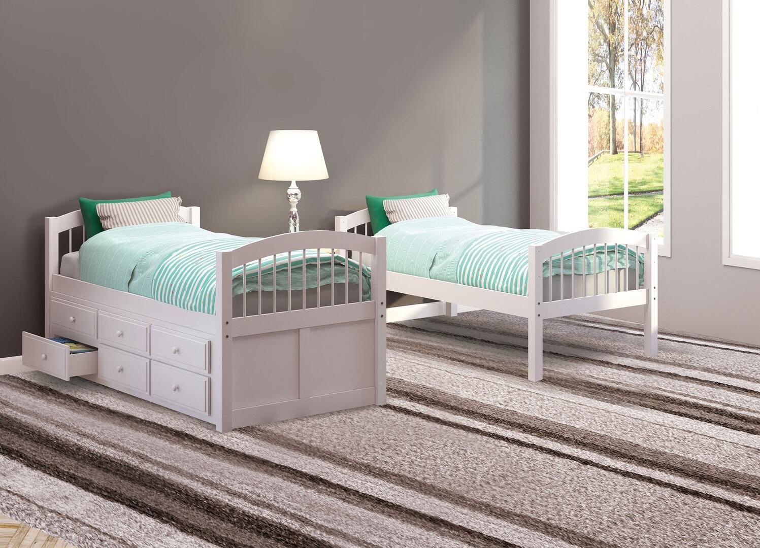 

    
Acme Furniture Micah Twin/Twin Bunk Bed White 39995
