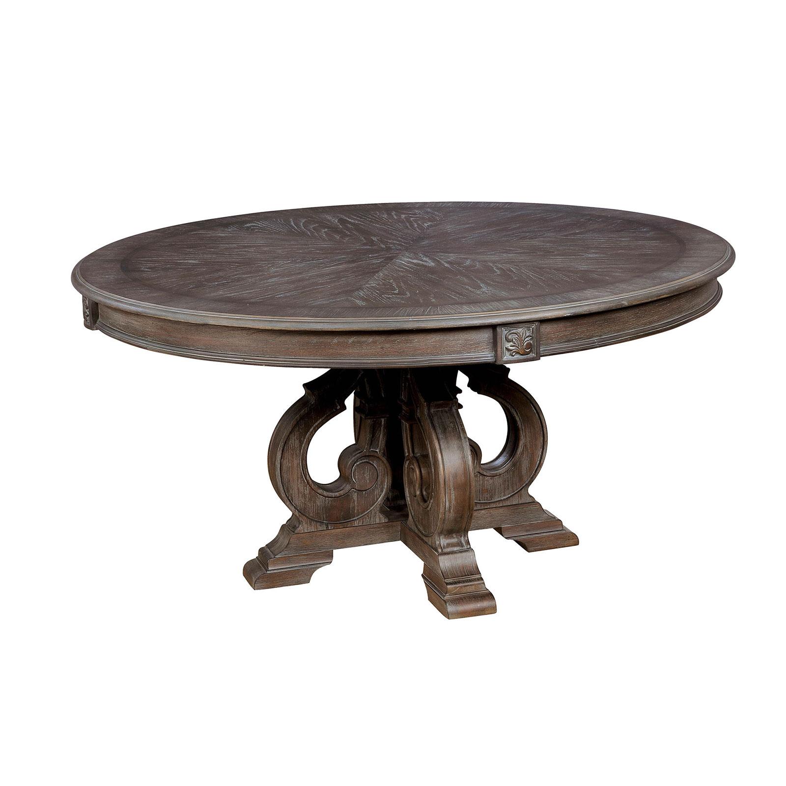 Rustic Dining Table ARCADIA CM3150RT CM3150RT in Rustic Brown 