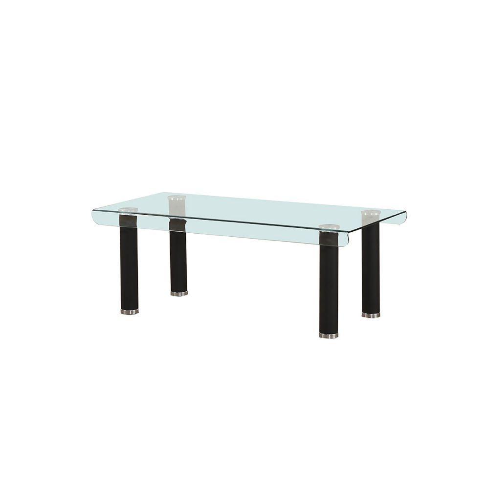 

    
Simple Black & Clear Glass Coffee Table by Acme Gordie 83685
