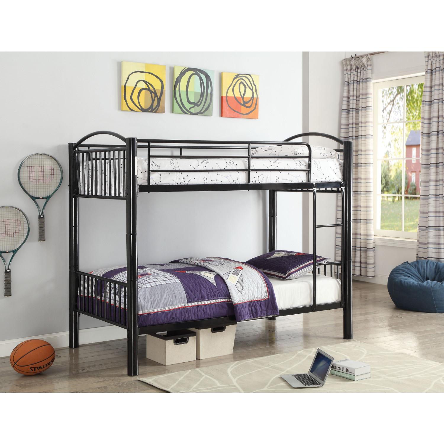 

                    
Acme Furniture Cayelynn Twin/Twin Bunk Bed Black  Purchase 
