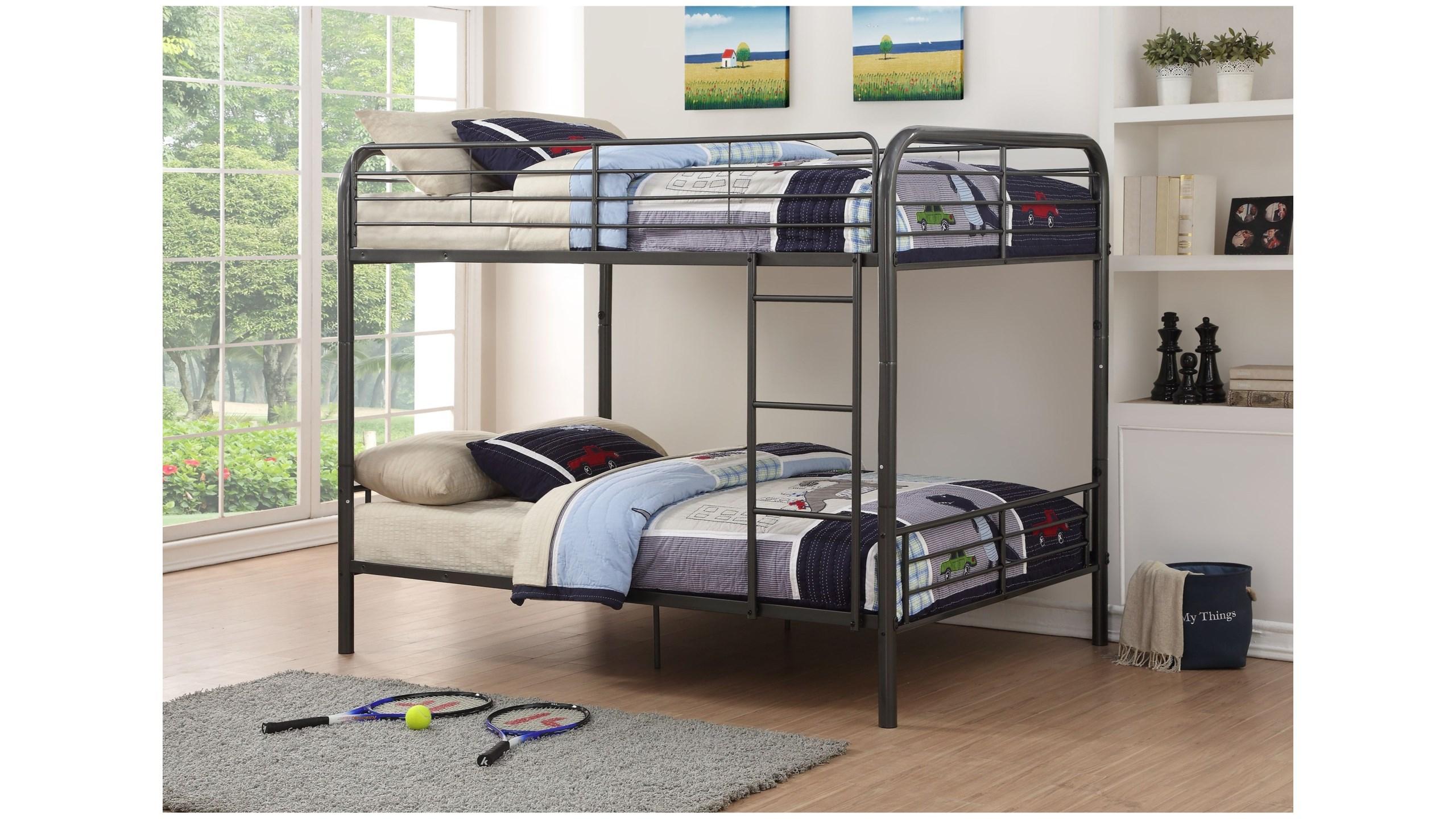 

                    
Acme Furniture Bristol Full/Full Bunk Bed Gunmetal  Purchase 
