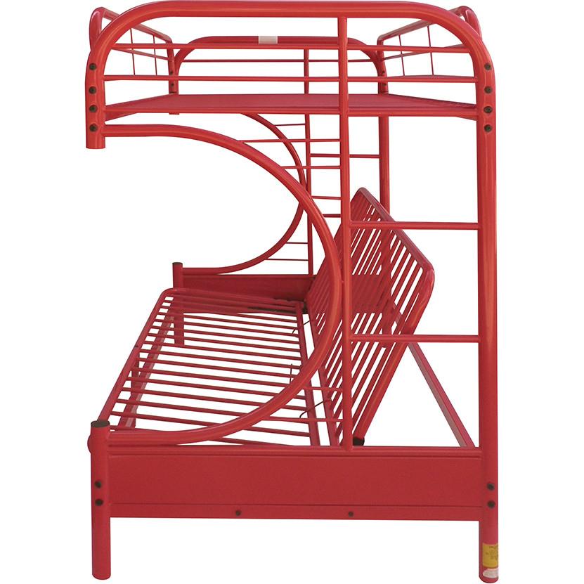 

    
Acme Furniture Eclipse Twin/Full/Futon Bunk Bed Red 02091W-RD

