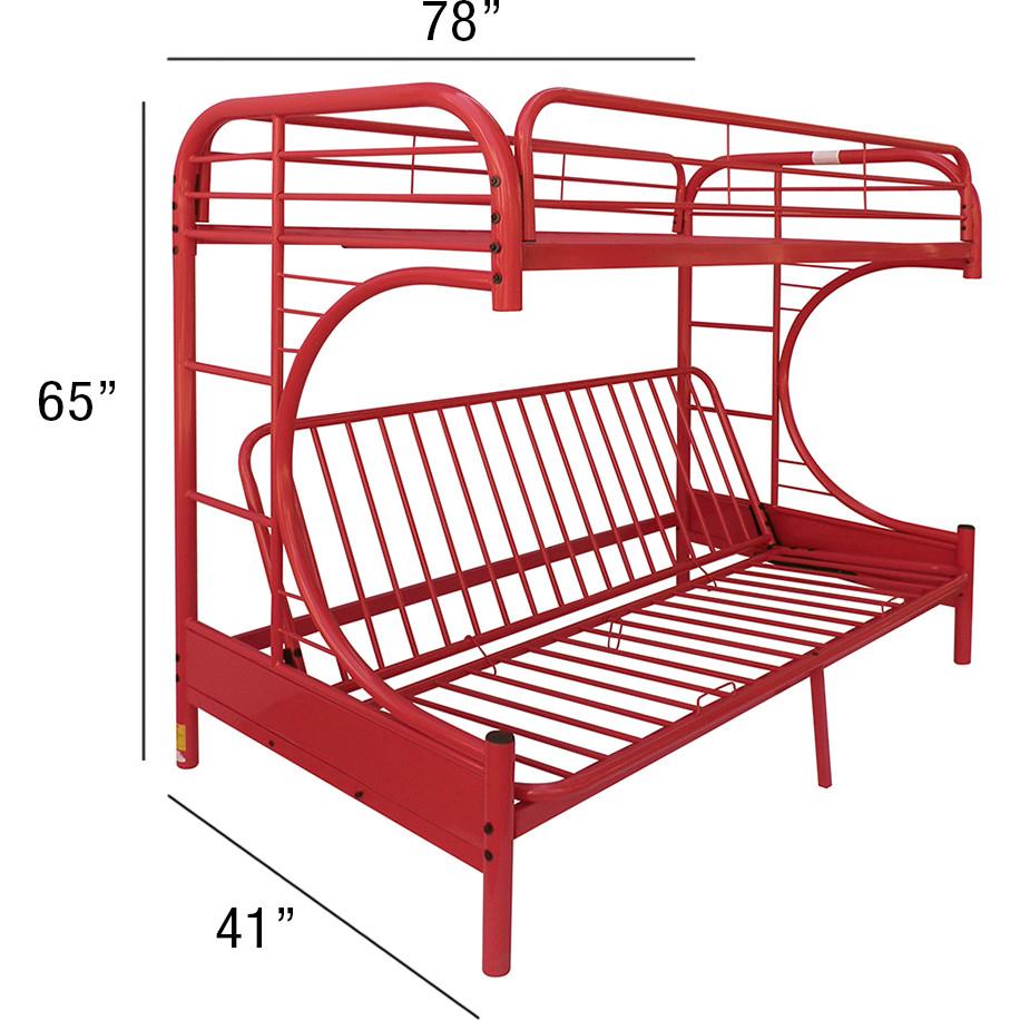

                    
Acme Furniture Eclipse Twin/Full/Futon Bunk Bed Red  Purchase 
