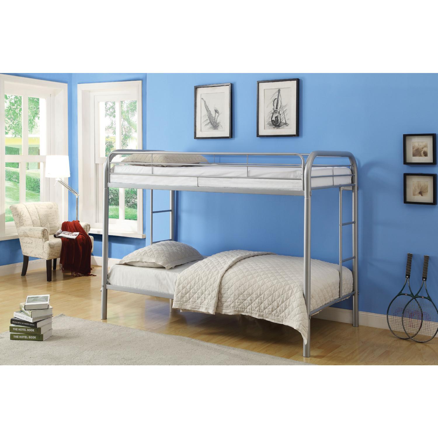 

                    
Acme Furniture Thomas Twin/Twin Bunk Bed Silver  Purchase 
