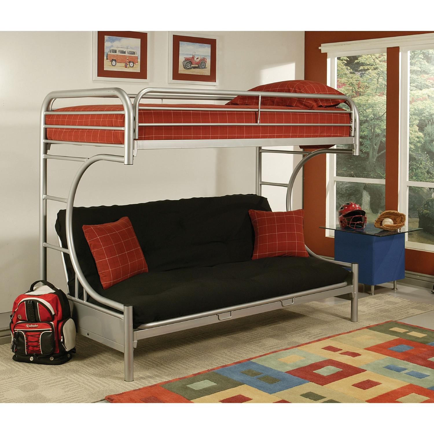 

    
02091W-SI Acme Furniture Twin/Full/Futon Bunk Bed
