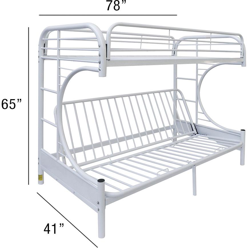 

                    
Acme Furniture Eclipse Twin/Full/Futon Bunk Bed White  Purchase 
