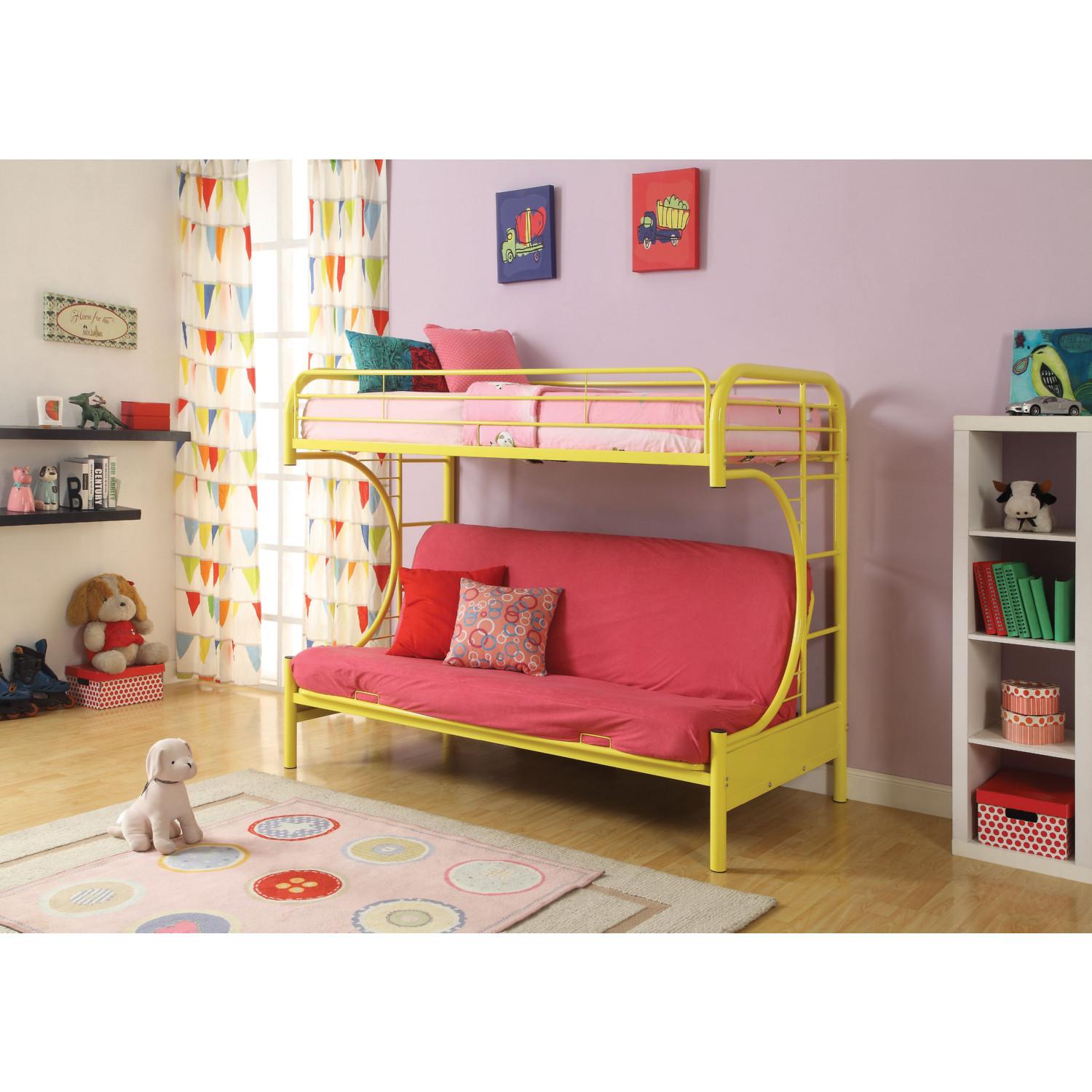 

    
02091W-YL Acme Furniture Twin/Full/Futon Bunk Bed
