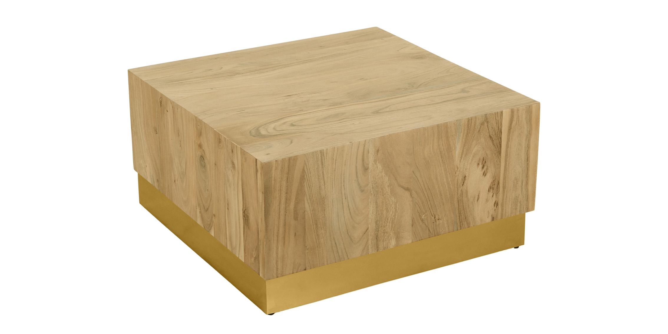 Contemporary, Modern Coffee Table ACACIA 232-CT 232-CT in Wood, Gold 