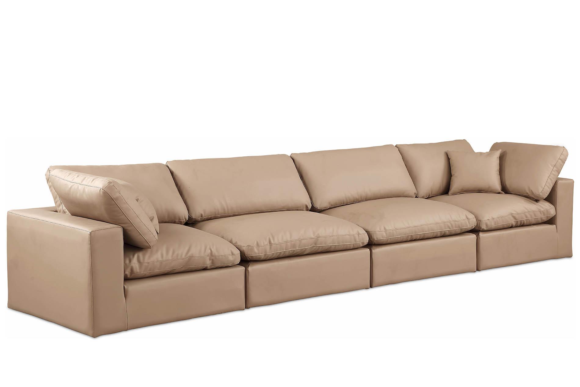 

    
Tan Vegan Leather Modular Sofa COMFY 188Tan-S158 Meridian Contemporary
