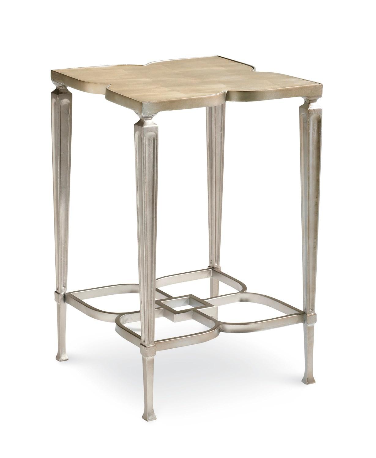 

    
Taupe Silver Leaf End Table LUCKY CHARM by Caracole
